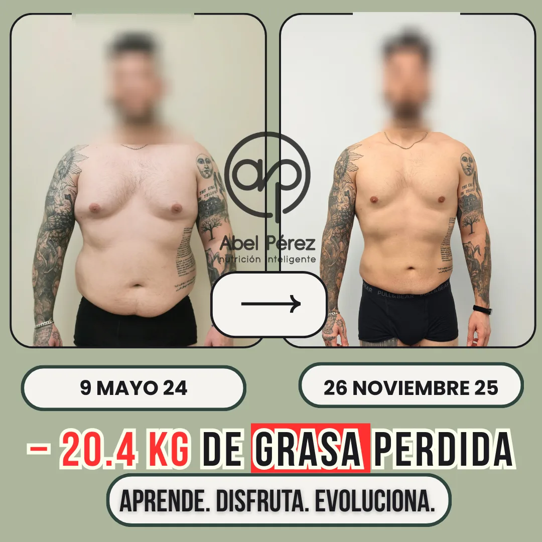 Transformación real de un cliente de AP: pérdida de 20,4 kg entre mayo de 2024 y noviembre de 2025